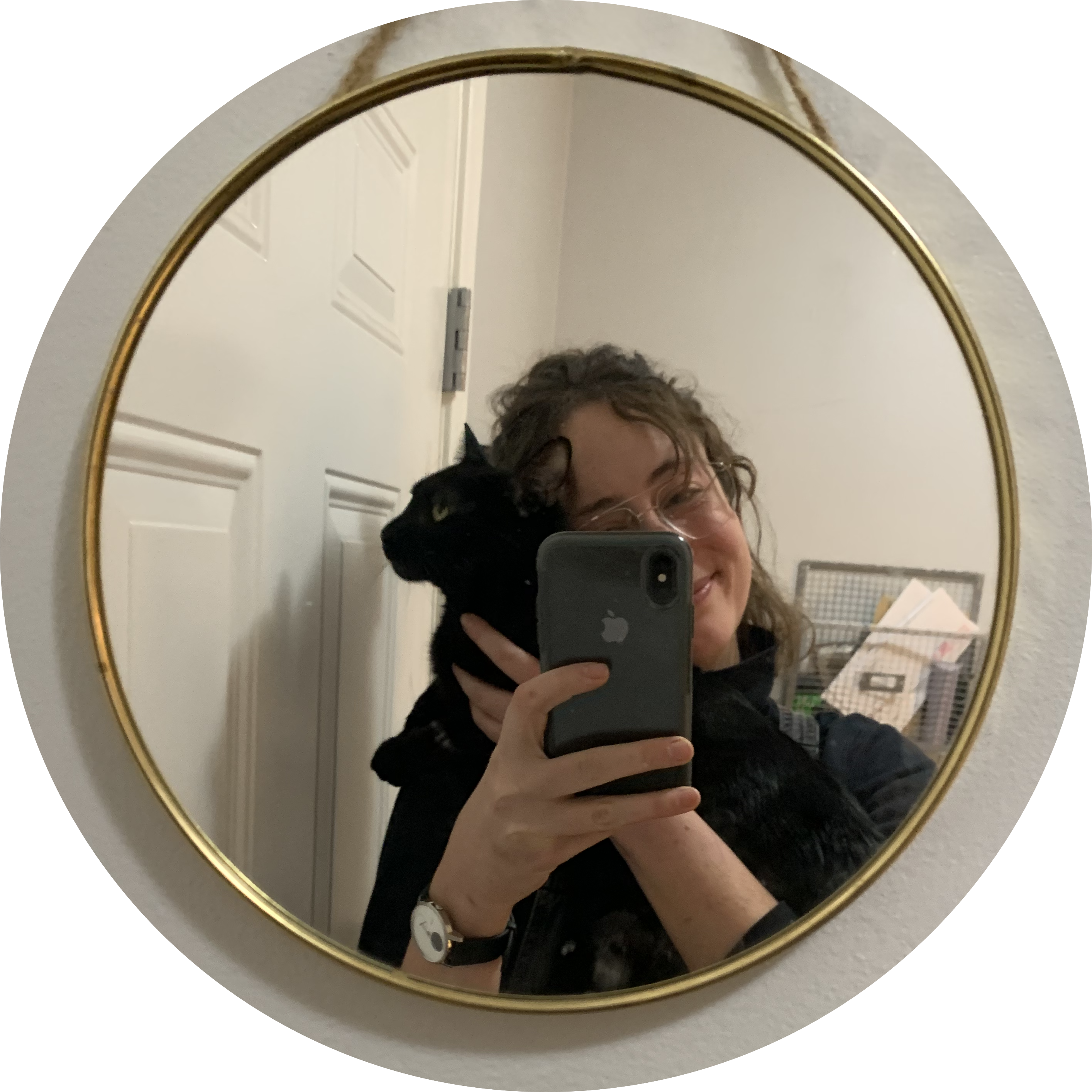photo of me with my cat fig